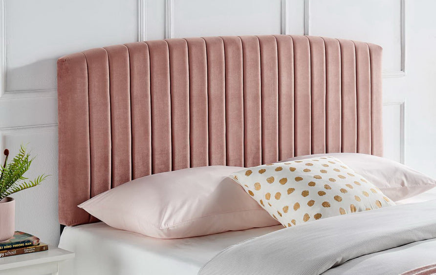Fiora Performance Velvet Full / Queen Headboard in Dusty Rose