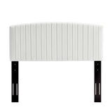 Fiora Performance Velvet Full / Queen Headboard in White