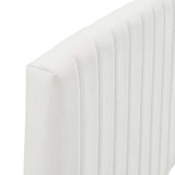 Fiora Performance Velvet Full / Queen Headboard in White