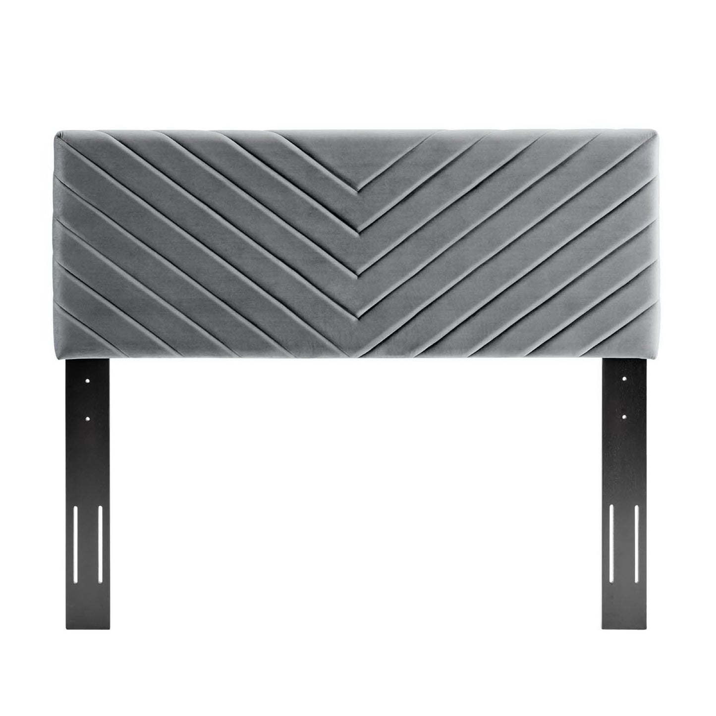 Alyson Angular Channel Tufted Performance Velvet Full / Queen Headboard by Furniture For America