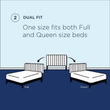 Jute Angular Channel Tufted Performance Velvet Full / Queen Headboard in White