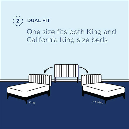 Alyson Angular Channel Tufted Performance Velvet King / California King Headboard in Charcoal