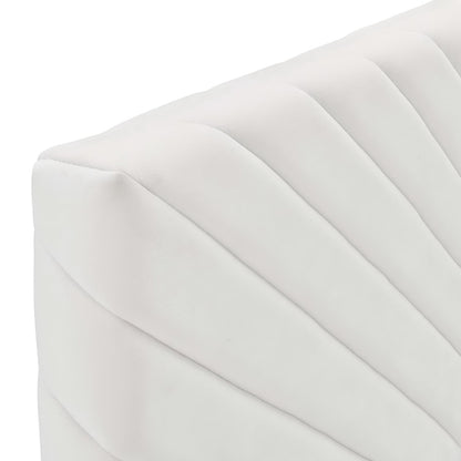 Alyson Angular Channel Tufted Performance Velvet King / California King Headboard by Furniture For America
