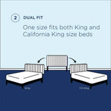 Jute Angular Channel Tufted Performance Velvet King / California King Headboard in White
