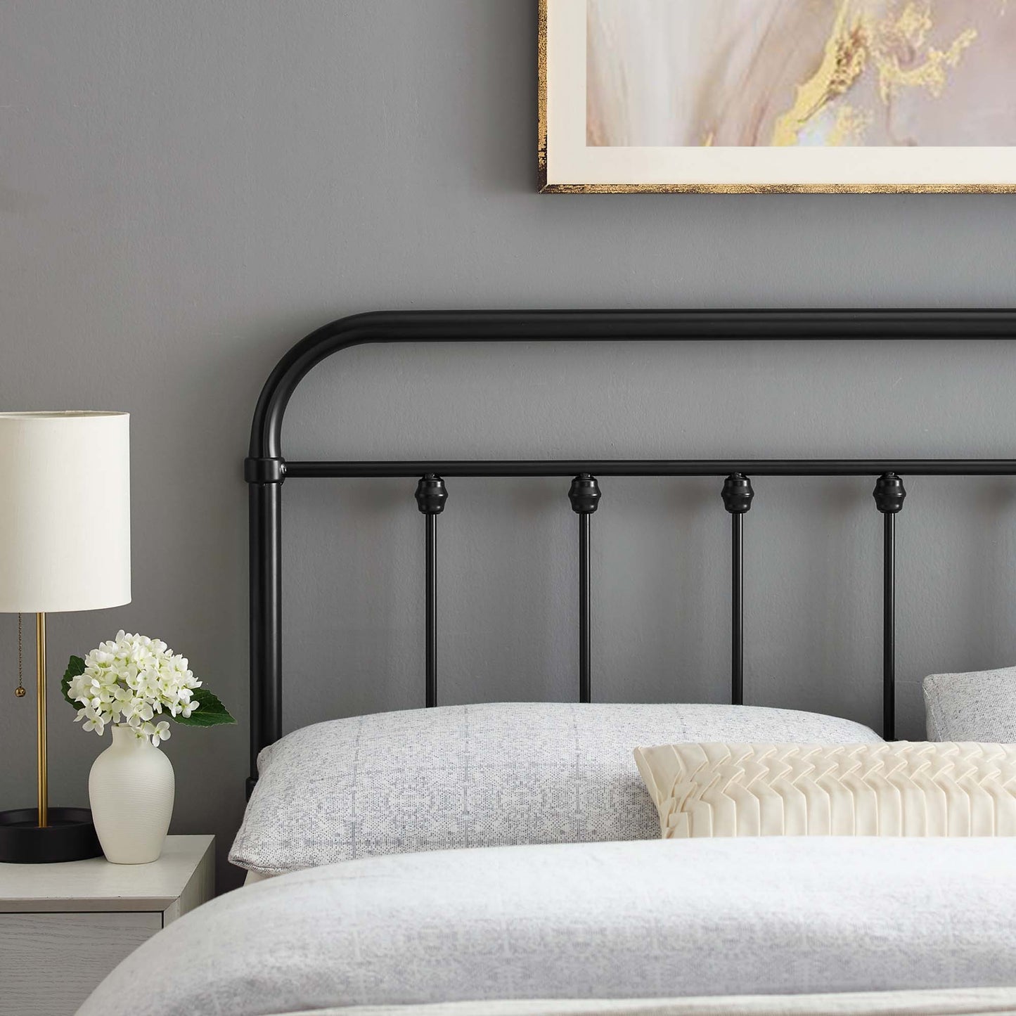 Sage Metal Twin Headboard by Furniture For America