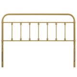 Paisley Metal Twin Headboard in Gold
