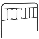 Paisley Metal Full Headboard in Black