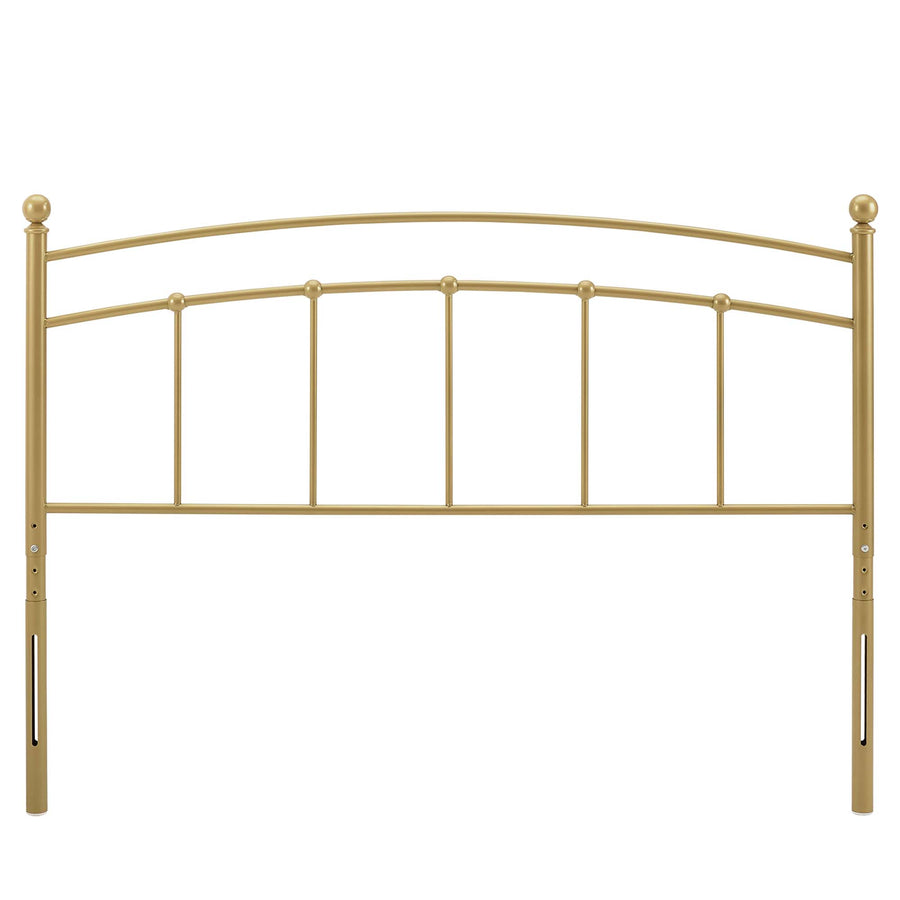 Estate Metal Twin Headboard in Gold