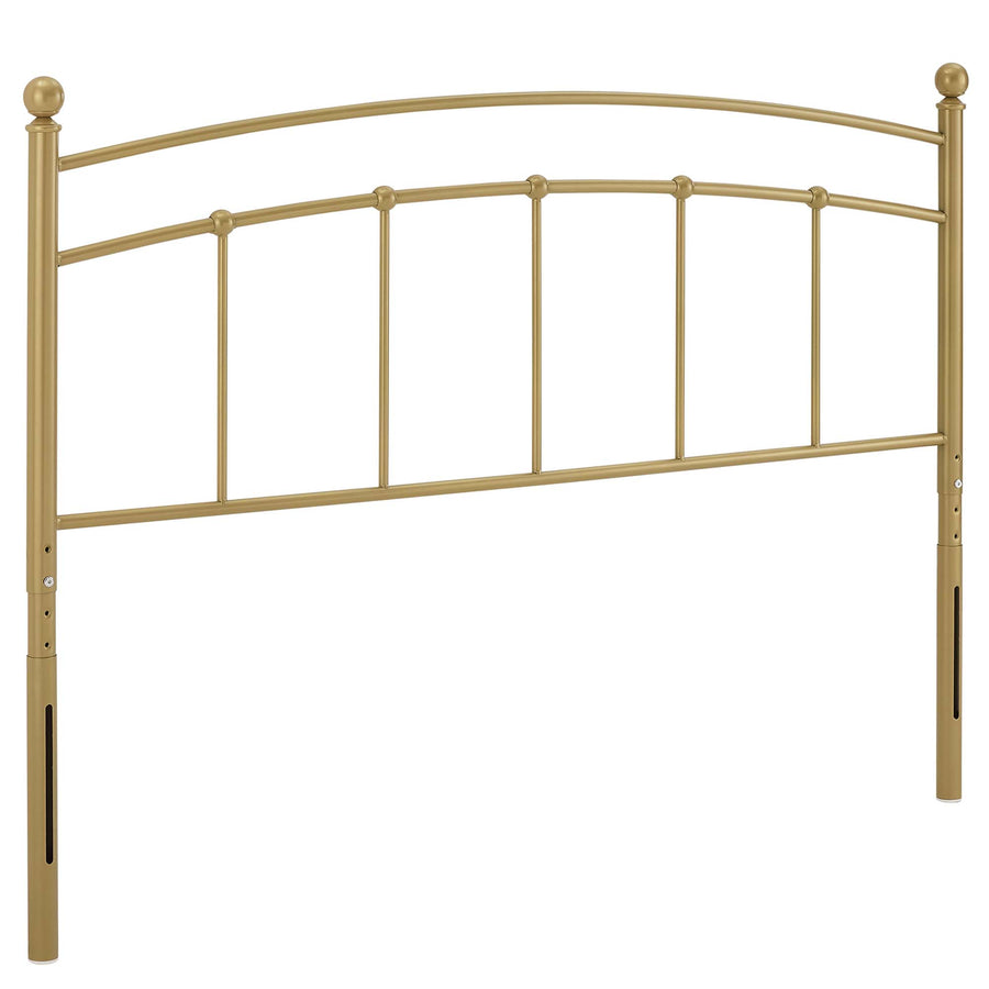 Estate Metal Twin Headboard in Gold