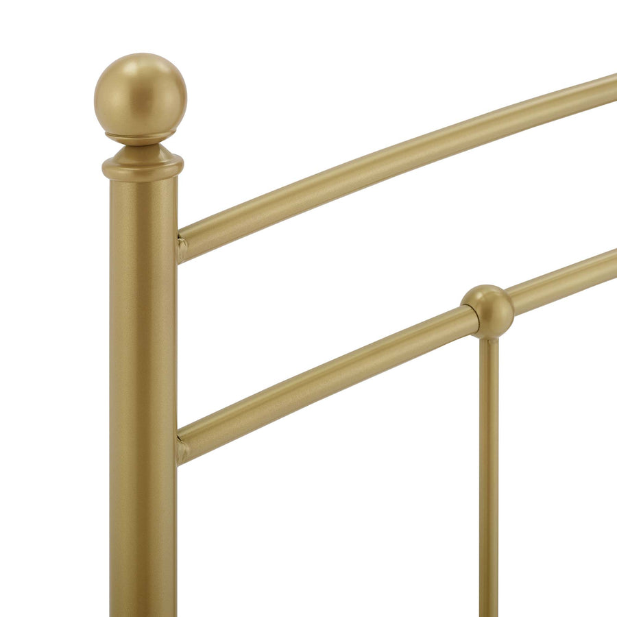 Estate Metal Twin Headboard in Gold