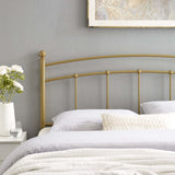 Estate Metal Twin Headboard in Gold
