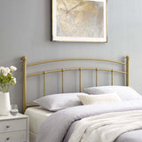 Estate Metal Twin Headboard in Gold