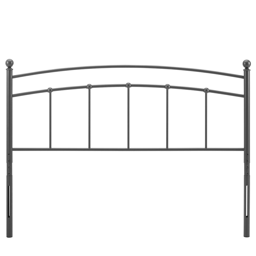 Estate Metal Twin Headboard in Gray