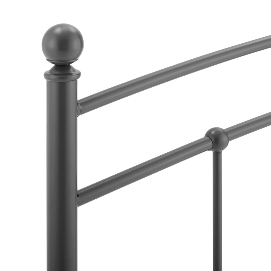 Estate Metal Twin Headboard in Gray