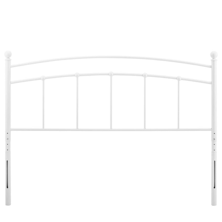 Estate Metal Twin Headboard in White