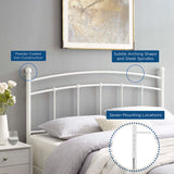 Estate Metal Twin Headboard in White