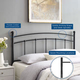 Estate Metal Full Headboard in Black