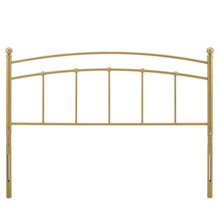 Abigail Metal Full Headboard in Gold