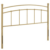 Estate Metal Full Headboard in Gold