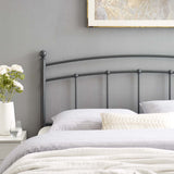 Estate Metal Full Headboard in Gray
