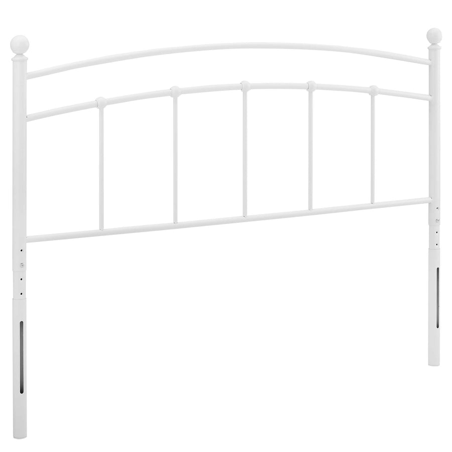 Estate Metal Full Headboard in White