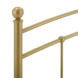 Estate Metal Queen Headboard in Gold