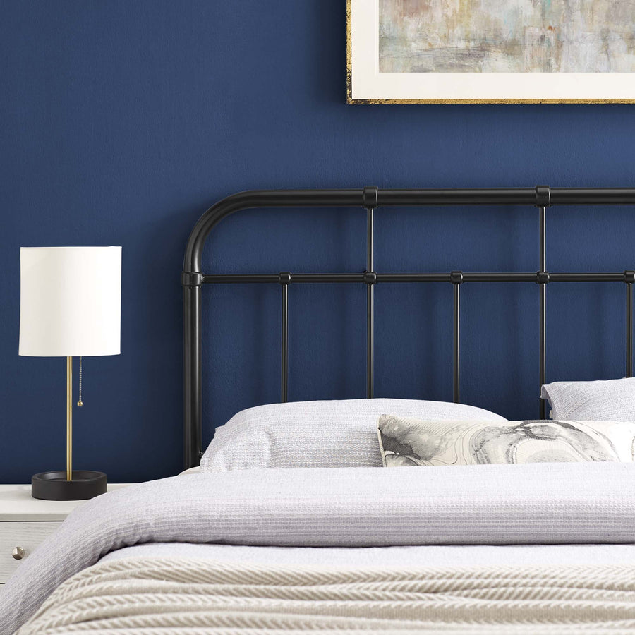 Chateau Metal Twin Headboard in Black