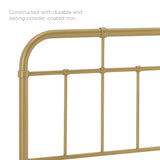 Chateau Metal Twin Headboard in Gold