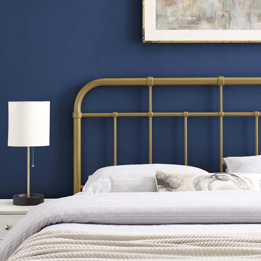 Chateau Metal Twin Headboard in Gold