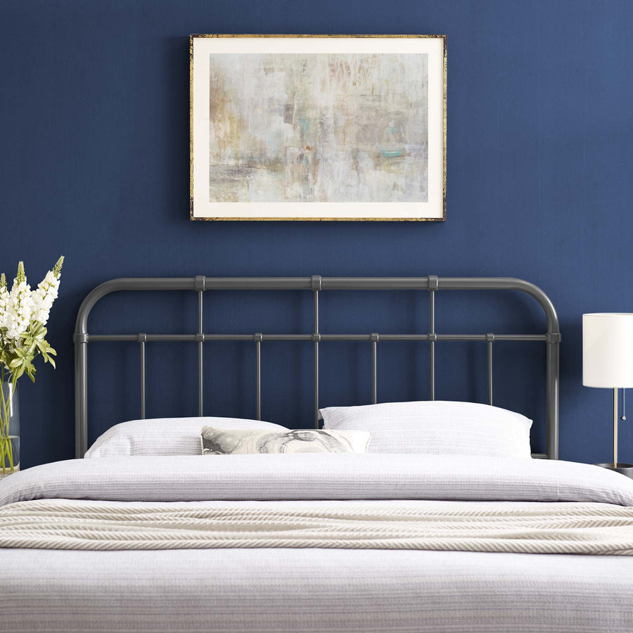 Chateau Metal Twin Headboard in Gray