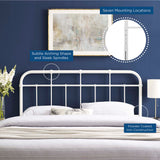 Chateau Metal Twin Headboard in White