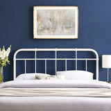 Chateau Metal Twin Headboard in White