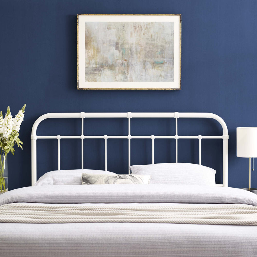 Chateau Metal Twin Headboard in White