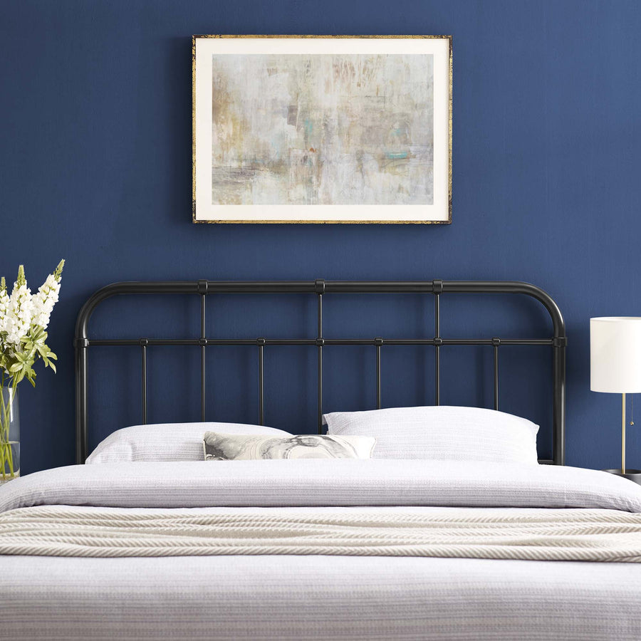 Chateau Metal Full Headboard in Black