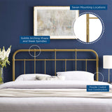Chateau Metal Full Headboard in Gold