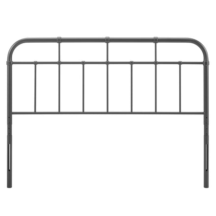 Alessia Metal Full Headboard in Gray
