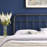 Chateau Metal King Headboard in Gray