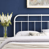 Chateau Metal King Headboard in White