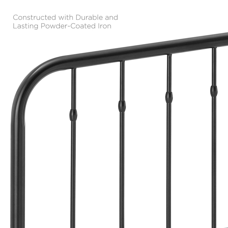 Forge Metal Twin Headboard in Black
