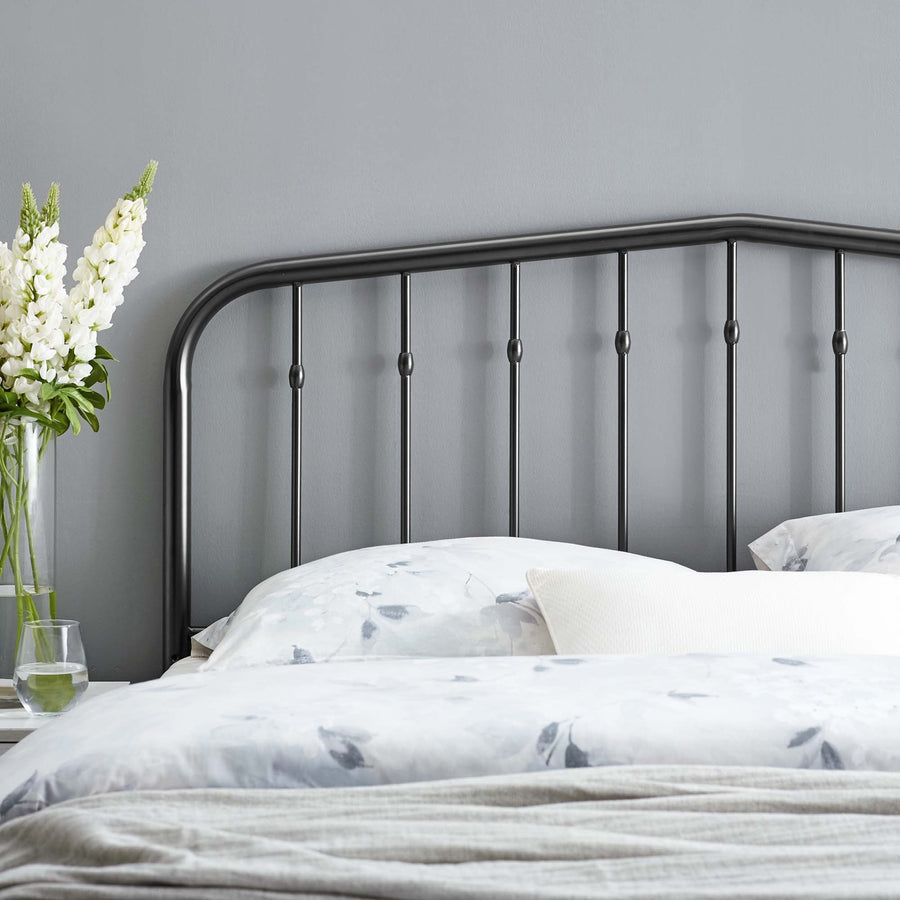 Forge Metal Twin Headboard in Black