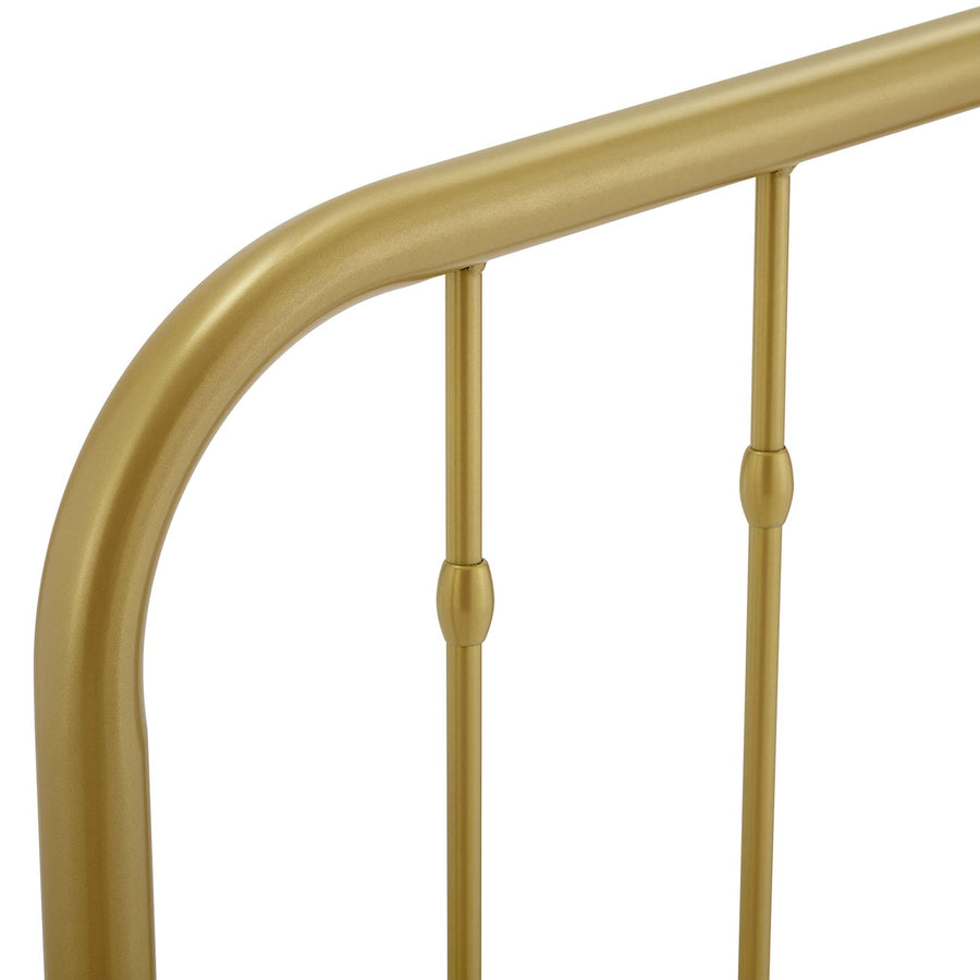 Forge Metal Twin Headboard in Gold