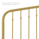 Forge Metal Twin Headboard in Gold