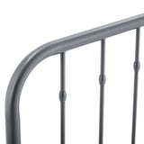 Forge Metal Twin Headboard in Gray