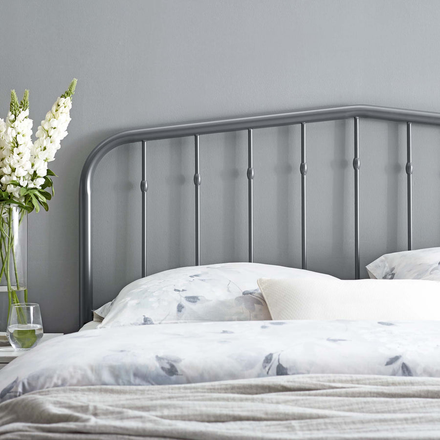 Forge Metal Twin Headboard in Gray