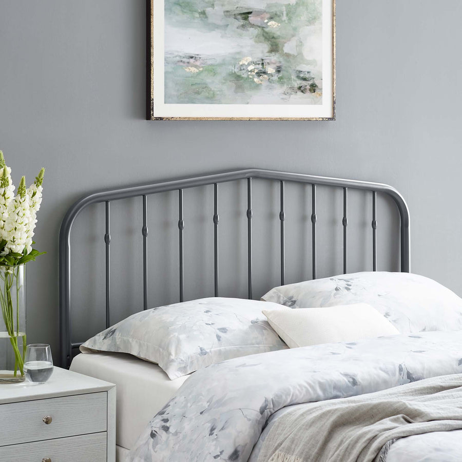 Forge Metal Twin Headboard in Gray