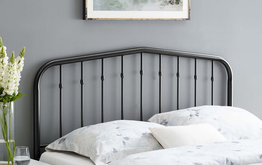 Forge Metal Full Headboard in Black