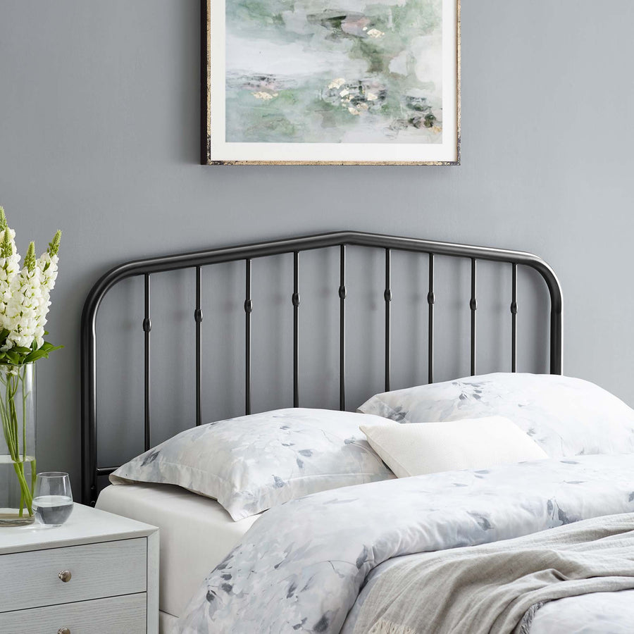 Forge Metal Full Headboard in Black