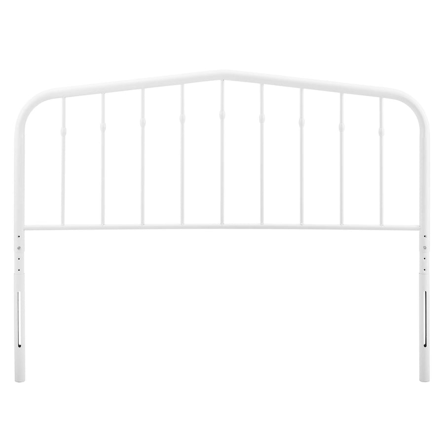 Forge Metal Full Headboard in White
