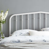 Forge Metal Full Headboard in White