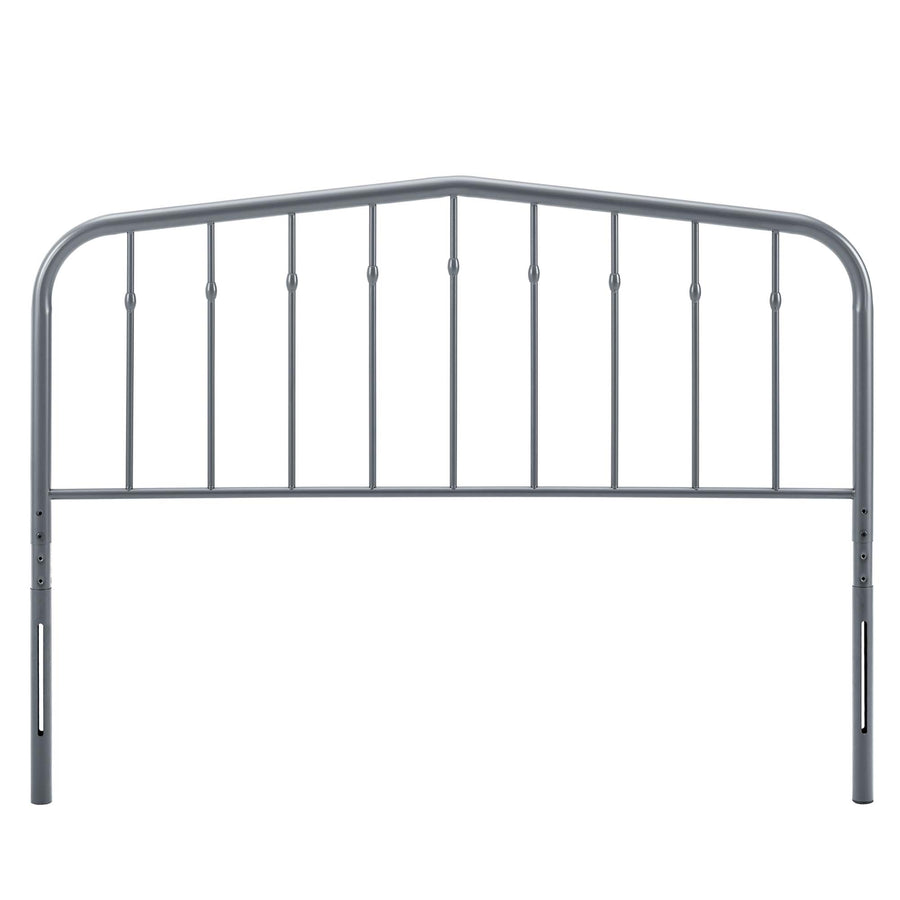 Forge Metal Queen Headboard in Gray